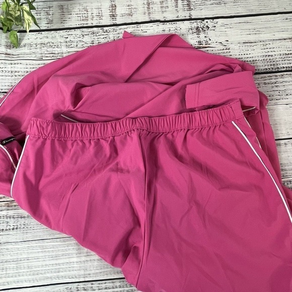 Champion Elite Pink Track Sweat Suit sz Extra Large Jacket Medium Pants Fitness - Picture 12 of 16